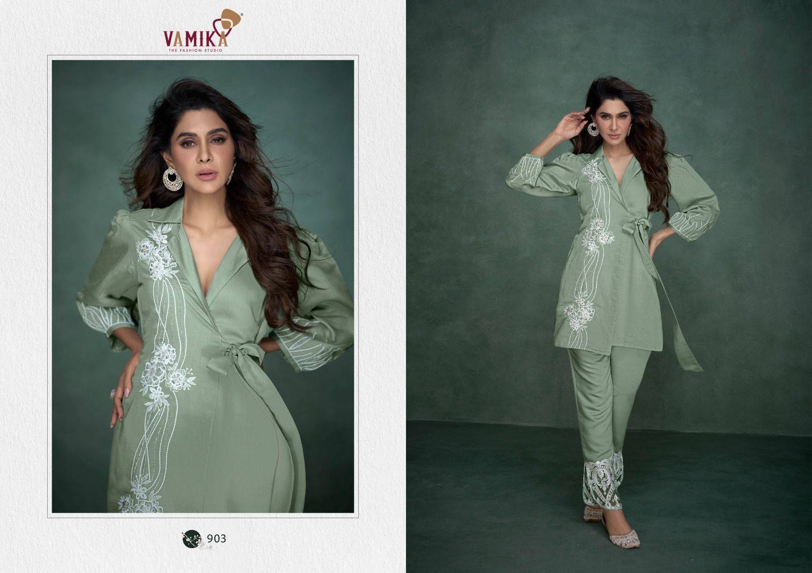 ALEENA by Vamika 901 to 906 Series Designer Stylish Fancy Colorful Beautiful Party Wear & Ethnic Wear Collection co ord sets At Wholesale Price